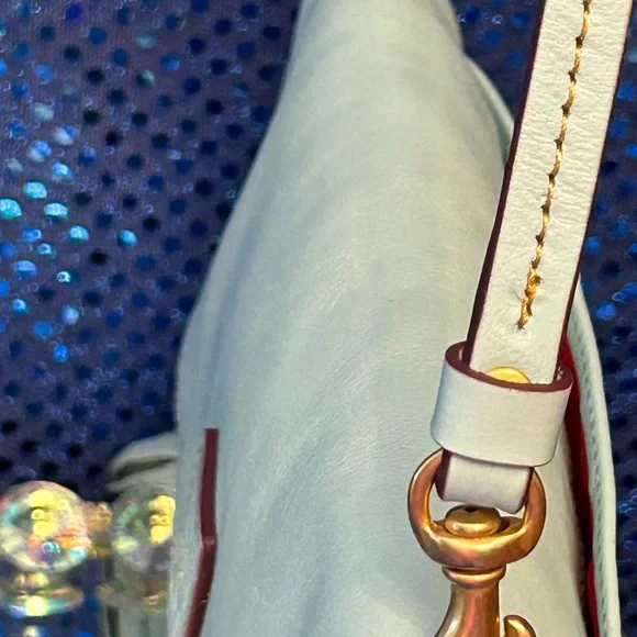 Dooney & Bourke Light Blue Crossbody Bag Approx. 8.5 . 7.5 - Picture 6 of 15